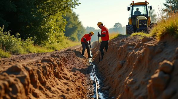 L'importance de tranchée et enfouissement de câble en Mayenne
